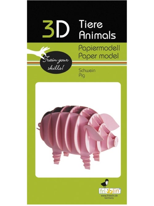 Maquette 3D en papier cochon - Kiabi
