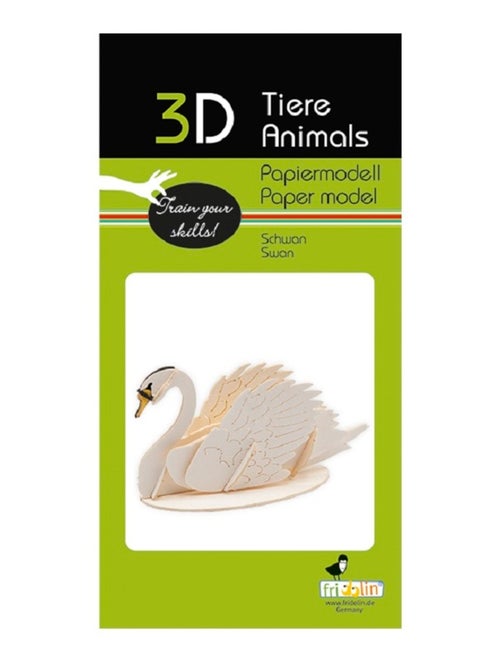 Maquette 3D en papier Cygne - Kiabi