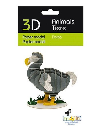 Maquette 3d en papier dodo