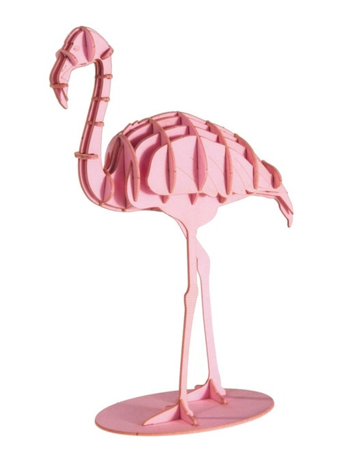 Maquette 3D en papier Flamant rose - Kiabi