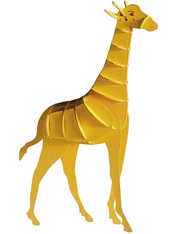 Maquette 3d en papier girafe