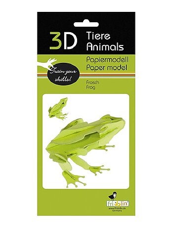 Maquette 3D en papier Grenouille