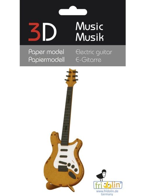 Maquette 3D en papier guitare électrique - Kiabi