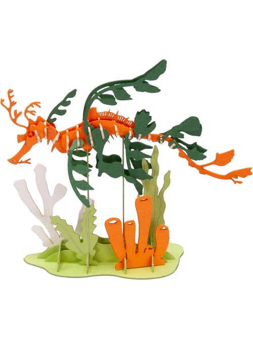 Maquette 3d en papier hippocampe feuillu - Kiabi