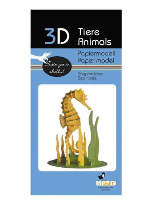 Maquette 3D en papier Hippocampe - Kiabi