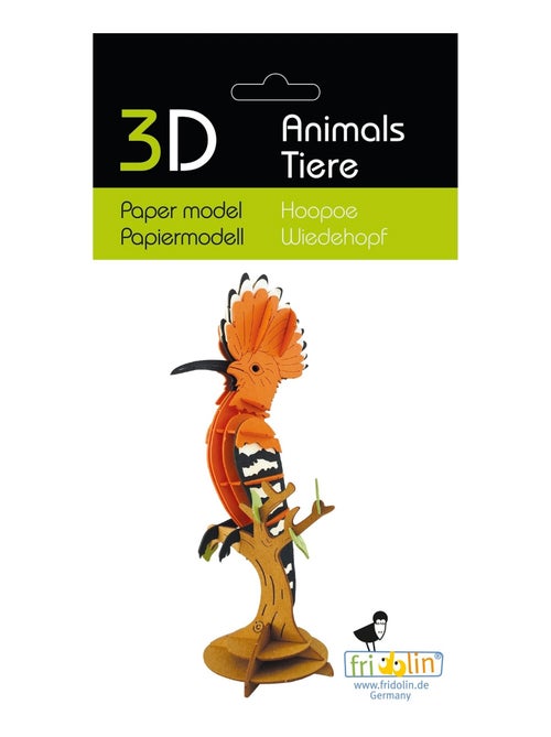Maquette 3D en papier Huppe fasciée - Kiabi