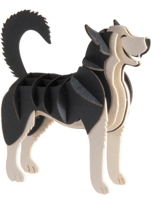 Maquette 3D en papier Husky sibérien - Kiabi