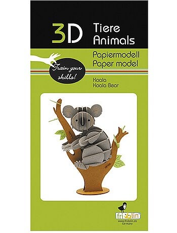 Maquette 3d en papier koala