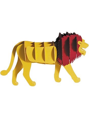 Maquette 3d en papier lion