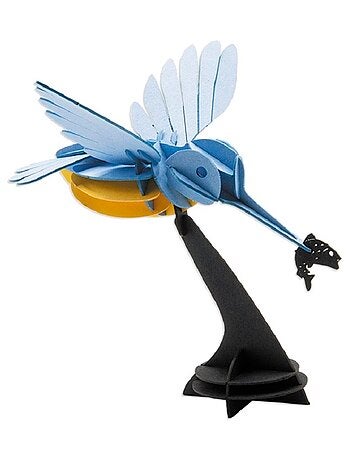 Maquette 3d en papier martin-pêcheur
