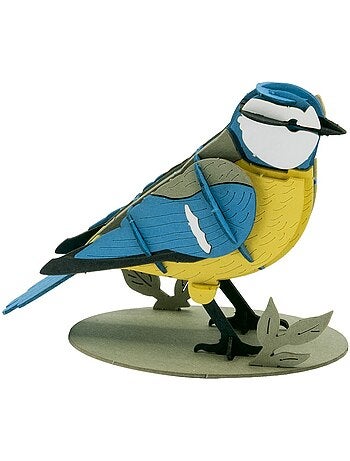 Maquette 3d en papier mésange bleue