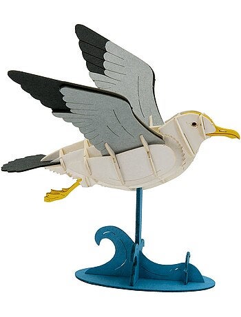Maquette 3d en papier mouette