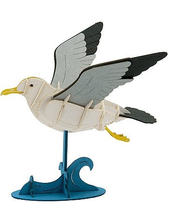Maquette 3d en papier mouette
