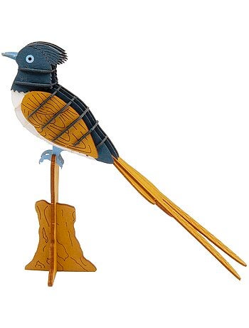 Maquette 3d en papier oiseau de paradis