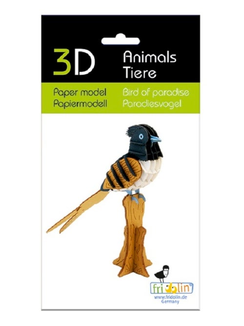 Maquette 3D en papier Oiseau de paradis - Kiabi