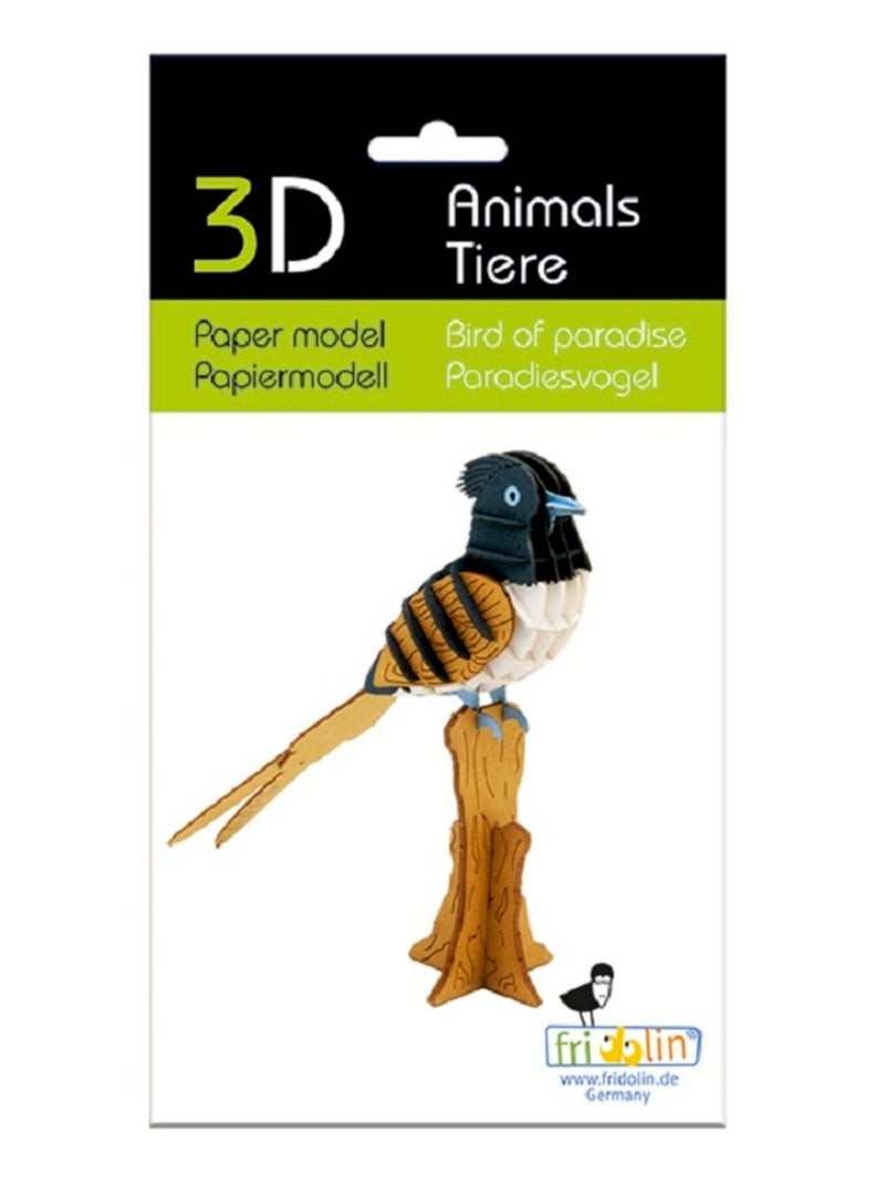 Maquette 3D en papier Oiseau de paradis N/A - Kiabi