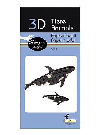 Maquette 3d en papier orque