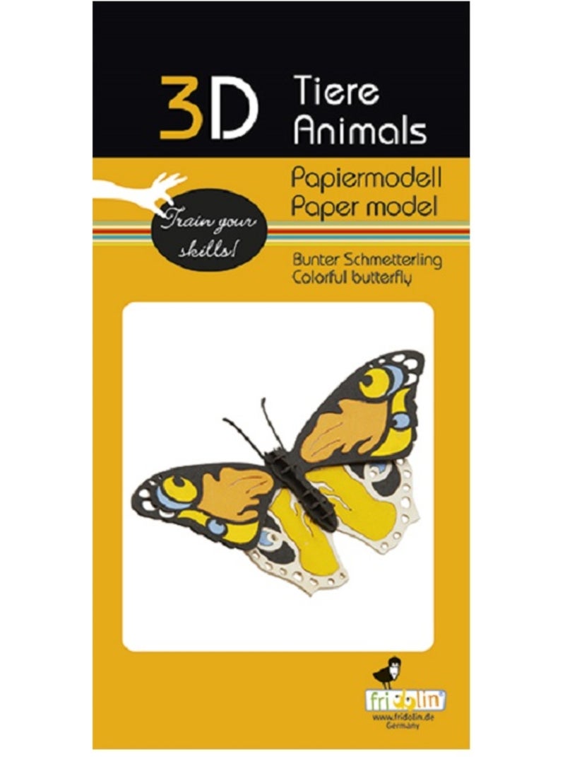Maquette 3D en papier Papillon coloré N/A - Kiabi