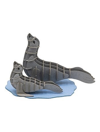 Maquette 3d en papier phoque