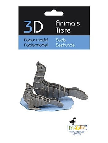 Maquette 3d en papier phoque