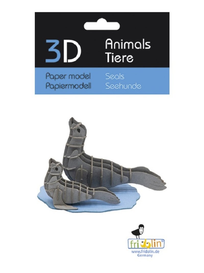 Maquette 3D en papier Phoque N/A - Kiabi