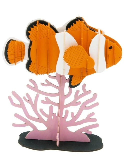 Maquette 3D en papier Poisson clown - Kiabi