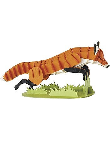 Maquette 3d en papier renard