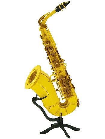Maquette 3d en papier saxophone