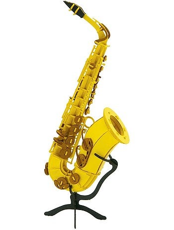 Maquette 3d en papier saxophone