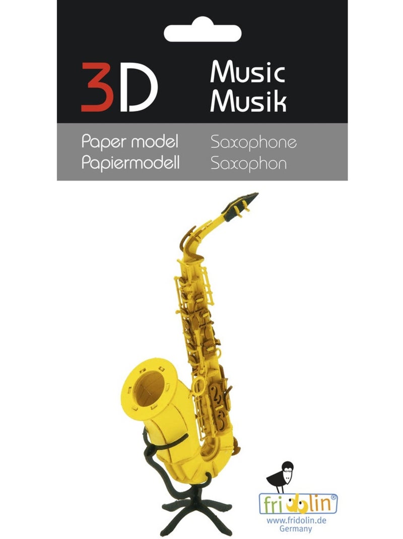 Maquette 3d en papier saxophone N/A - Kiabi