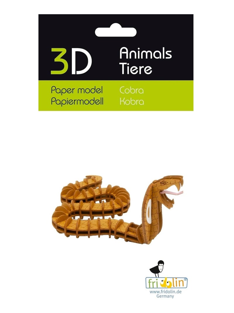 Maquette 3D en papier Serpent Cobra N/A - Kiabi