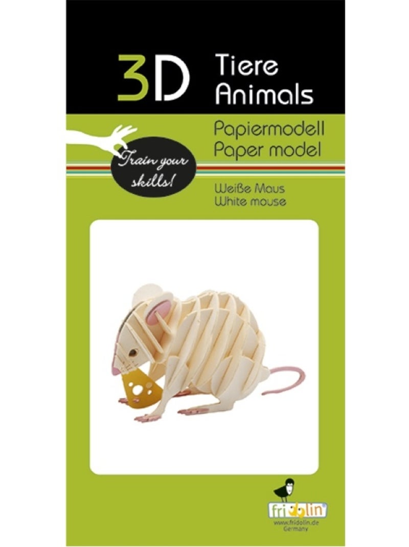 Maquette 3D en papier souris blanche N/A - Kiabi