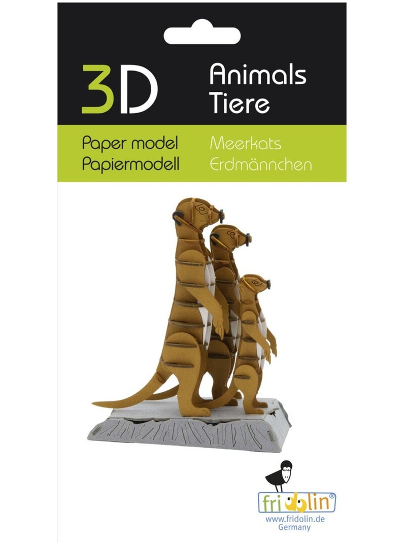 Maquette 3d en papier suricates N/A - Kiabi