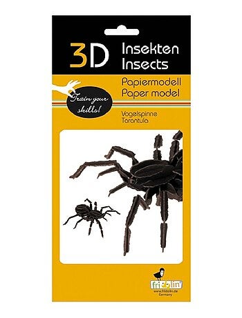Maquette 3d en papier tarentule