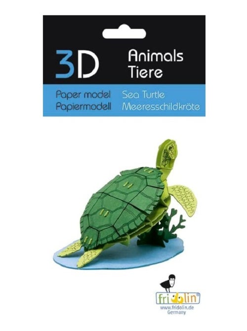 Maquette 3D en papier Tortue de mer - Kiabi