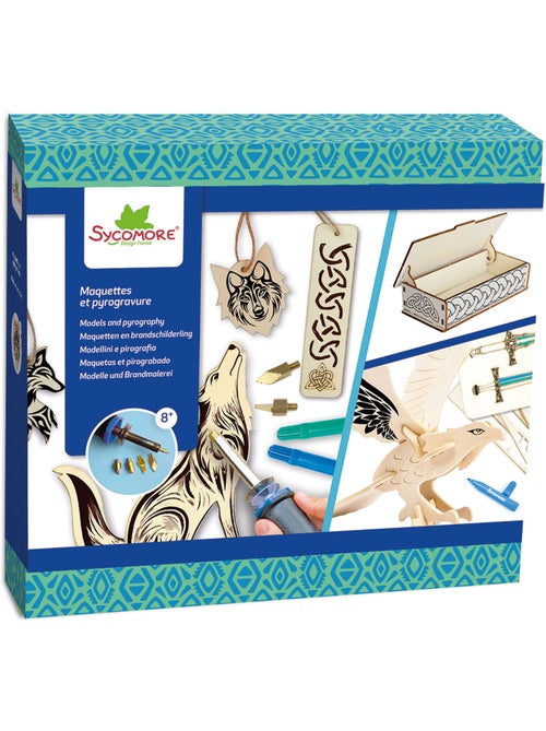 Maquettes et pyrogravure Celtique - Kiabi