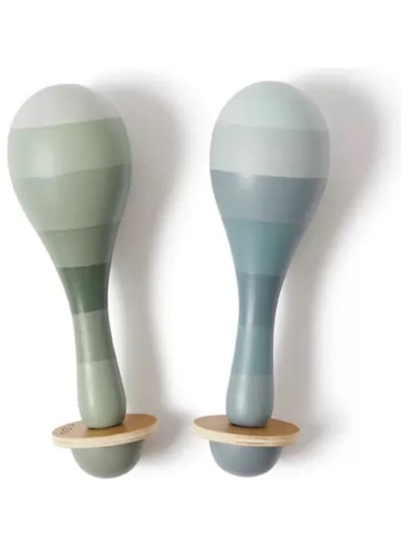 Maracas en bois en Bois Massif Bleu - Kiabi