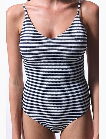 Marbel maillot de bain rayé à doublure amovible penti