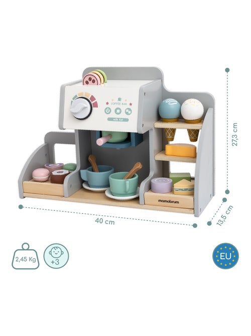 Marchande Bois Glacière avec Tableau Magnétique, Machine à Café +70 pièces - Kiabi