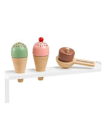 Marchande de glaces en bois avec accessoires 3 ans Mamabrum