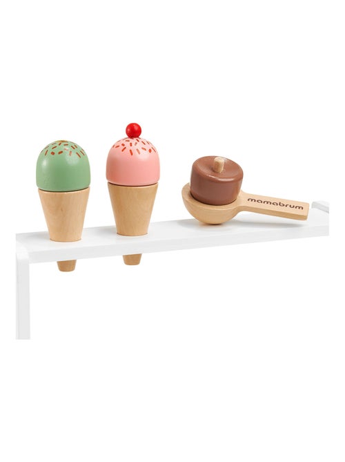 Marchande de glaces en bois avec accessoires 3 ans Mamabrum - Kiabi