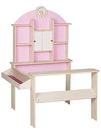 Marchande en bois avec horloge intégrée ROBA