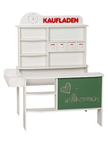 Marchande en bois avec tableau et horloge intégrés 'Kaufladen' ROBA