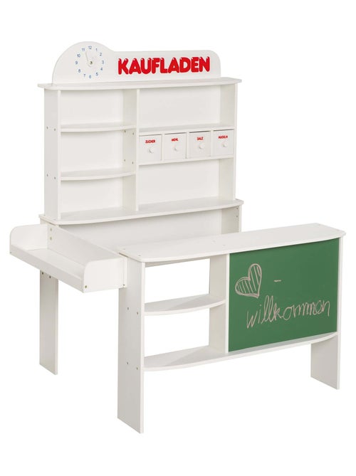 Marchande en bois avec tableau et horloge intégrés 'Kaufladen' ROBA - Kiabi