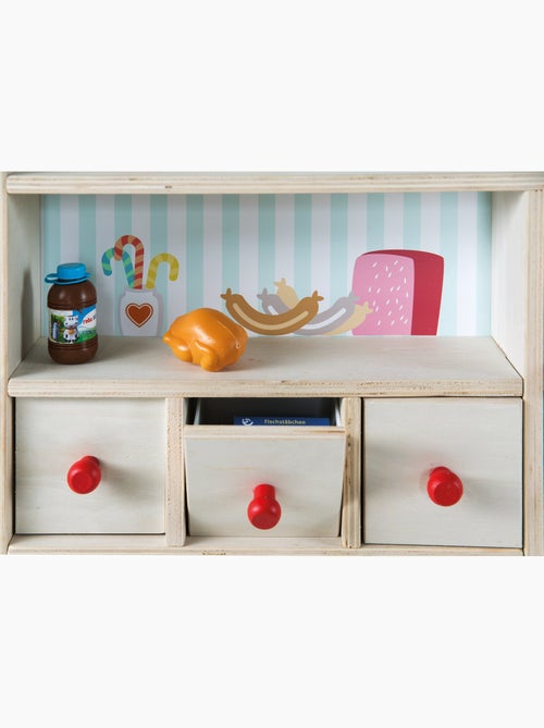 Marchande en bois + caisse enregistreuse et accessoires 'Minishop' ROBA - Kiabi
