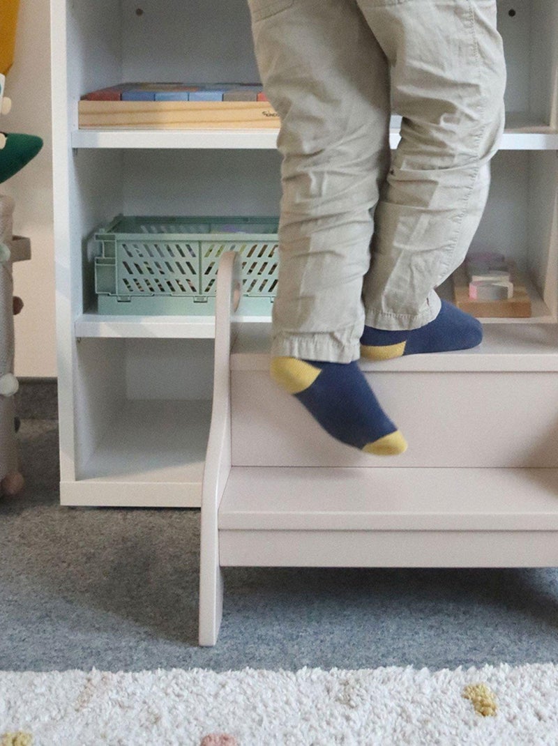Marchepied enfant en bois Beige - Kiabi