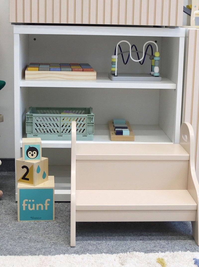 Marchepied enfant en bois Beige - Kiabi
