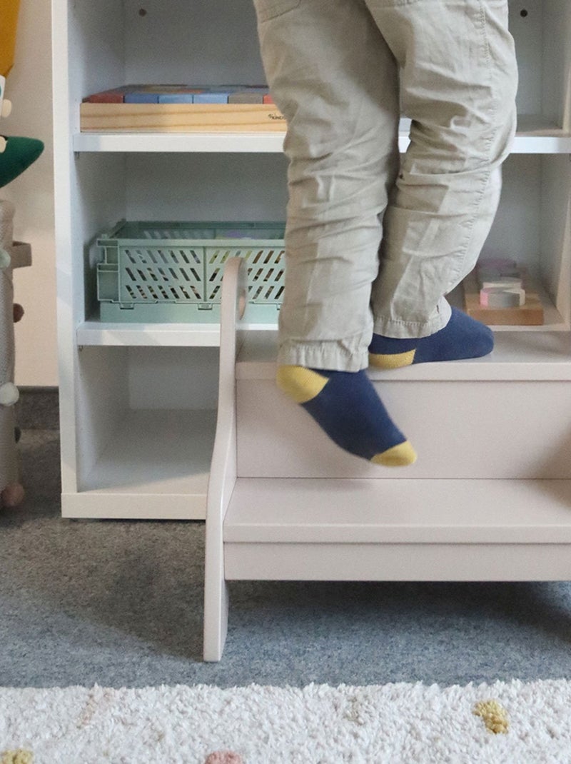 Marchepied enfant en bois Beige - Kiabi