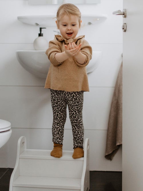 Marchepied enfant en bois - Kiabi