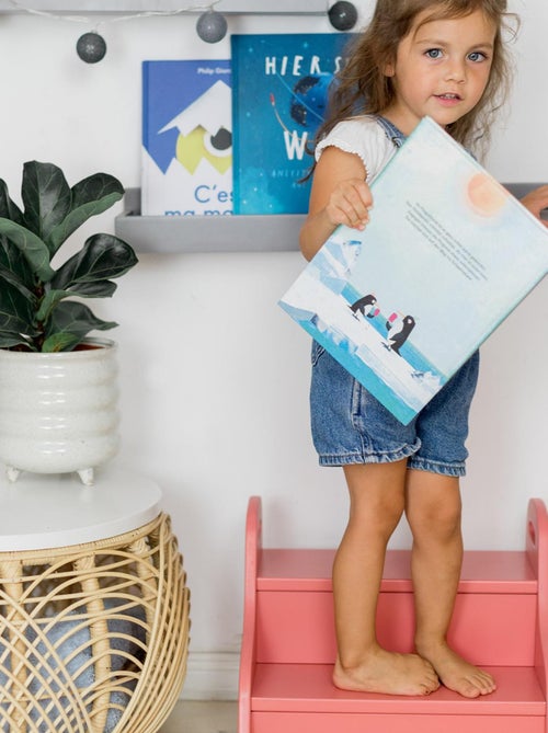 Marchepied enfant en bois - Kiabi